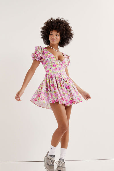 Paulina Puff Sleeve Mini Dress – For ...